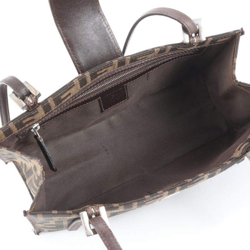 Fendi Zucca FF Hardware 8915965001 Leather Shoulder Bag Shoulder Hand Genuine