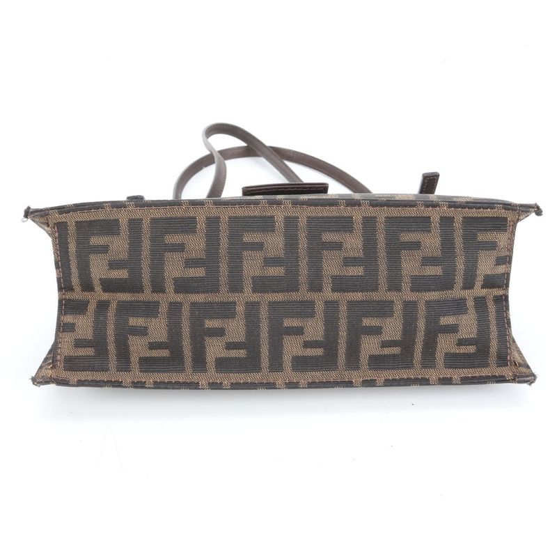 Fendi Zucca FF Hardware 8915965001 Leather Shoulder Bag Shoulder Hand Genuine