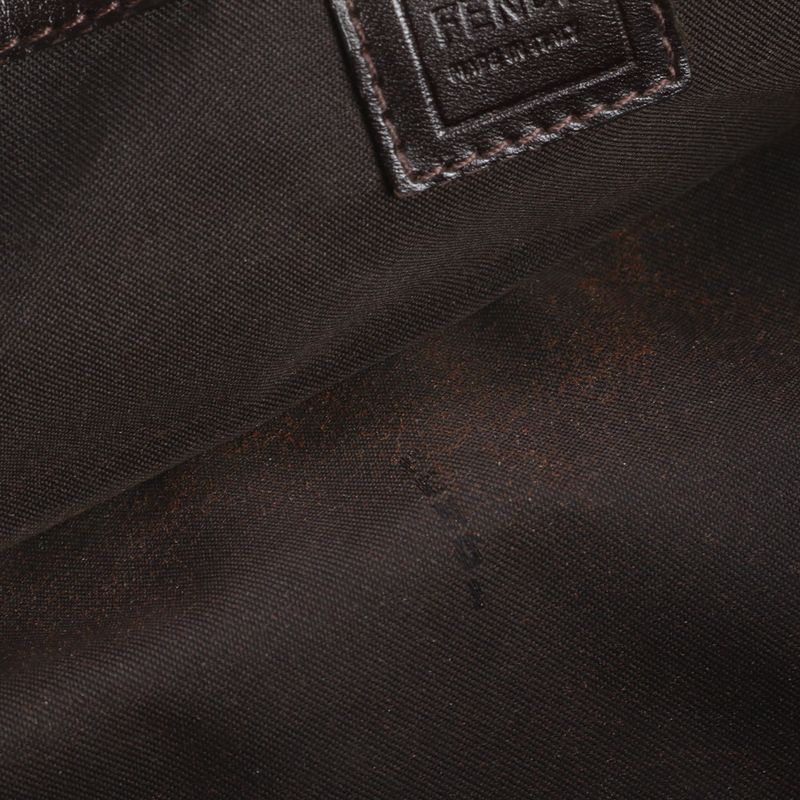 Fendi Zucca FF Hardware 8915965001 Leather Shoulder Bag Shoulder Hand Genuine