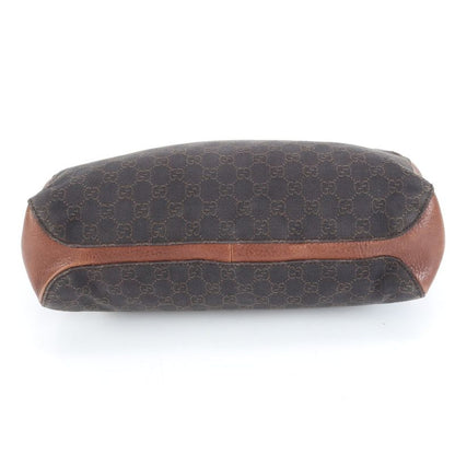 Gucci GG Canvas Horsebit 101346 Leather Tote Bag Shoulder Hand Genuine Leather