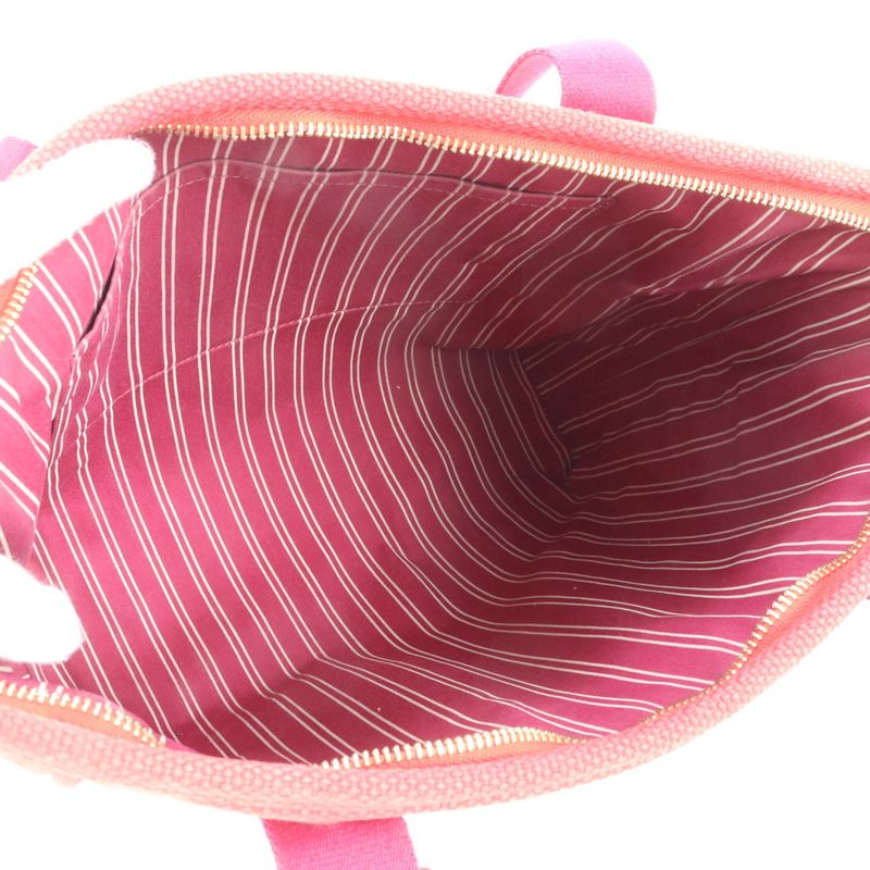 Louis Vuitton Antigua Cabas MM Rouge M40034 Leather Canvas Tote Bag Shoulder