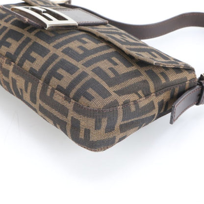 Fendi Zucca Mamma Bucket Leather Canvas Shoulder Bag Shoulder Hand Ladies RCM
