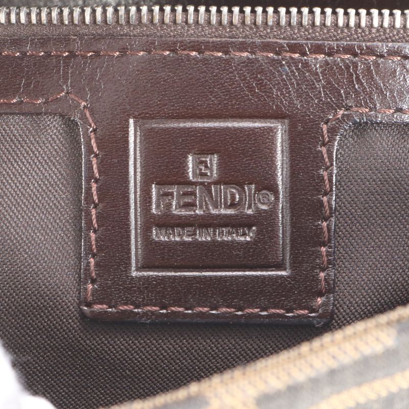 Fendi Zucca Mamma Bucket Leather Canvas Shoulder Bag Shoulder Hand Ladies RCM