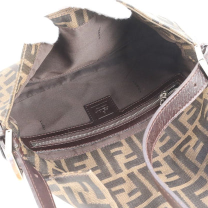 Fendi Zucca Mamma Bucket Leather Canvas Shoulder Bag Shoulder Hand Ladies RCM