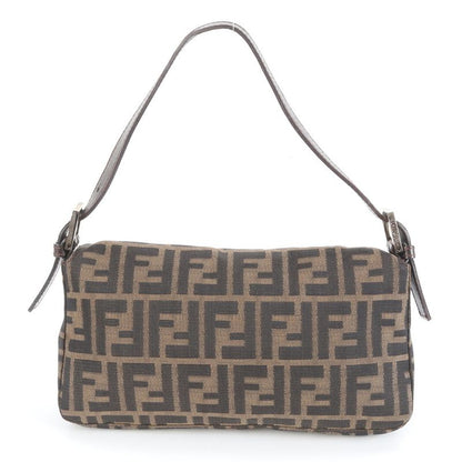 Fendi Zucca Mamma Bucket Leather Canvas Shoulder Bag Shoulder Hand Ladies RCM