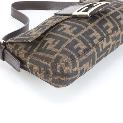 Fendi Zucca Mamma Bucket Leather Canvas Shoulder Bag Shoulder Hand Ladies RCM