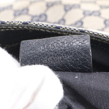 Gucci GG Canvas Sherry Line 169937 Leather Shoulder Bag Crossbody Messenger