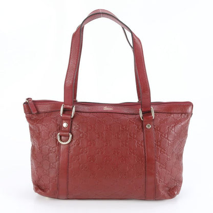 Guccissima Abbey Red 272399 Leather Tote Bag Shoulder Hand Genuine Leather