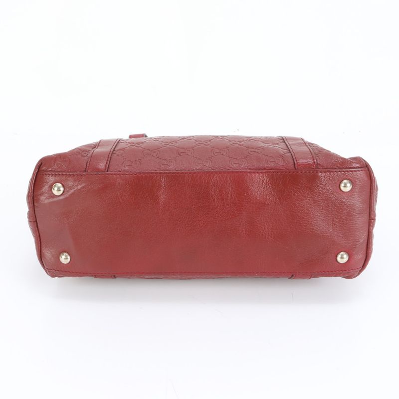 Guccissima Abbey Red 272399 Leather Tote Bag Shoulder Hand Genuine Leather