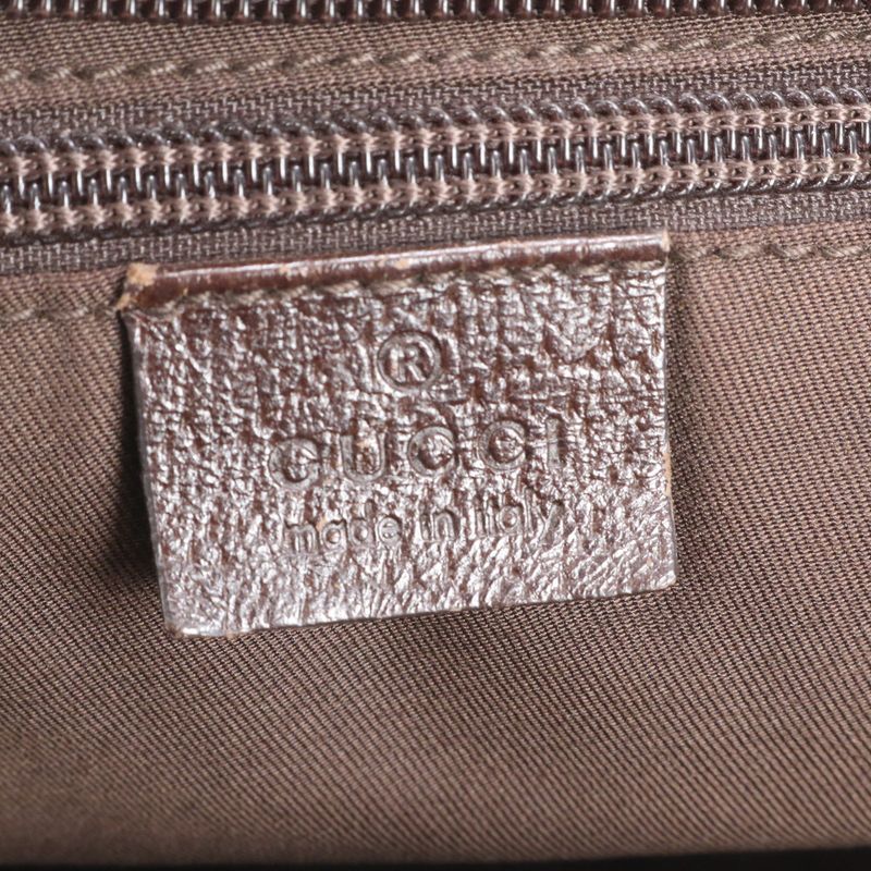 Gucci GG Canvas Sherry Line 131230 Leather Tote Bag Shoulder Hand Ladies RCM