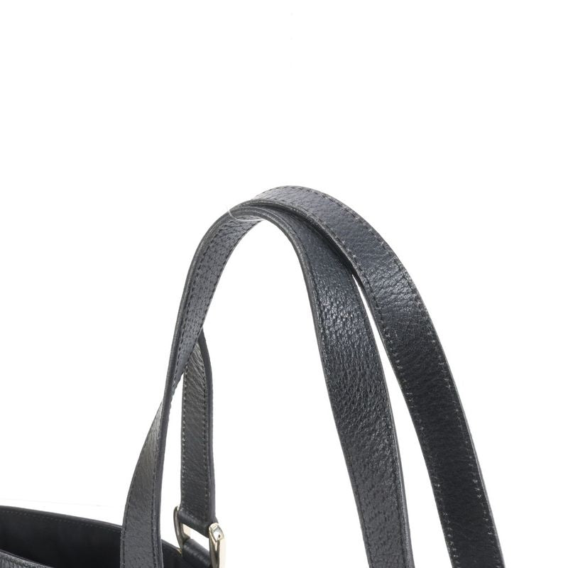 Gucci GG Canvas Abbey 141472 Leather Tote Bag Shoulder Commuter Black A4 Men