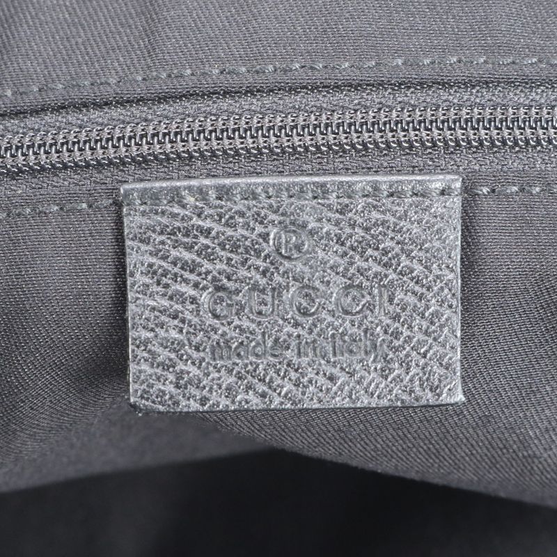 Gucci GG Canvas Abbey 141472 Leather Tote Bag Shoulder Commuter Black A4 Men