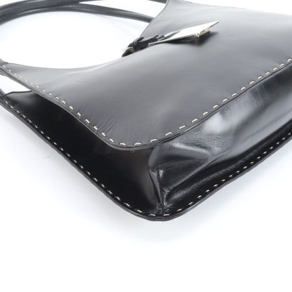 Gucci 001 4278 Leather Shoulder Bag Shoulder Hand Genuine Leather Black Women's