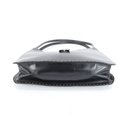 Gucci 001 4278 Leather Shoulder Bag Shoulder Hand Genuine Leather Black Women's