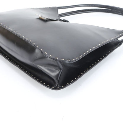 Gucci 001 4278 Leather Shoulder Bag Shoulder Hand Genuine Leather Black Women's