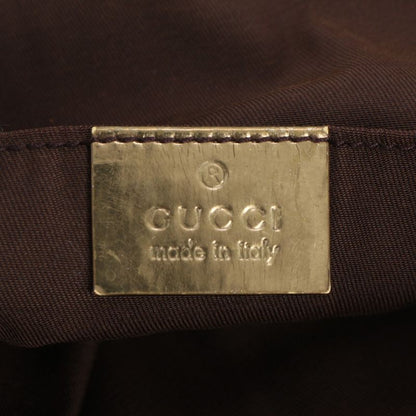 Gucci GG Canvas Sherry Line 189669 Leather Tote Bag Shoulder Beige A4 Ladies