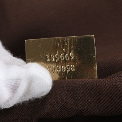 Gucci GG Canvas Sherry Line 189669 Leather Tote Bag Shoulder Beige A4 Ladies