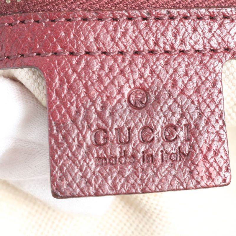 Gucci GG Canvas Brie 353120 Leather 2WAY Tote Bag Crossbody Shoulder Hand