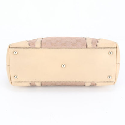 Gucci GG Canvas Lovely 257069 Leather Tote Bag Shoulder Hand Genuine Leather