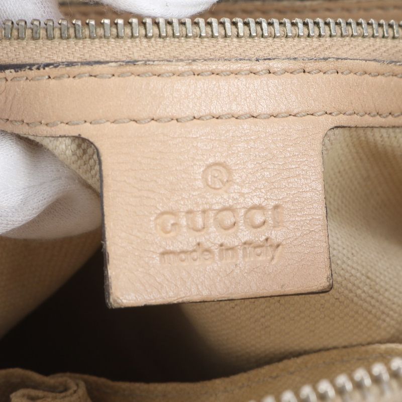 Gucci GG Canvas Lovely 257069 Leather Tote Bag Shoulder Hand Genuine Leather