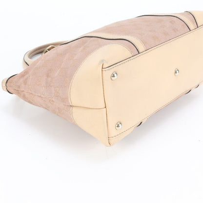 Gucci GG Canvas Lovely 257069 Leather Tote Bag Shoulder Hand Genuine Leather