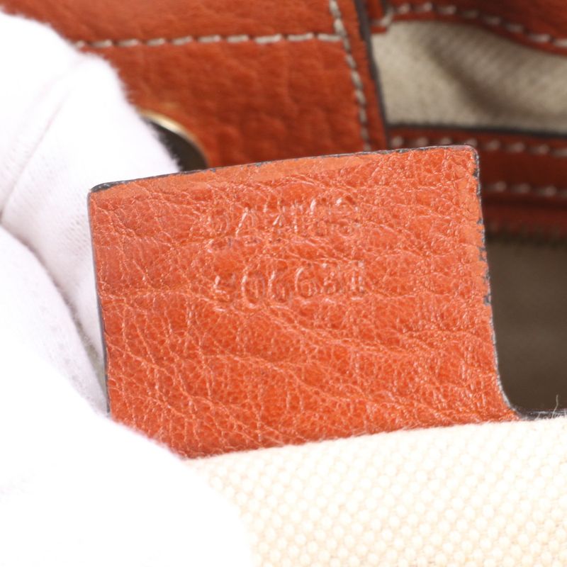 Gucci GG Canvas Running 247183 Leather Tote Bag Shoulder Hand Genuine Leather