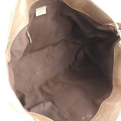 Gucci GG Canvas Abbey Beige 189931 Leather Tote Bag Shoulder Hand A4 Ladies RUM