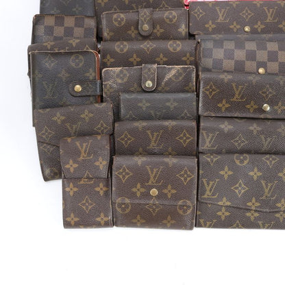 Summary 30 Items Louis Vuitton Monogram Damier Bifold Leather Long Wallet