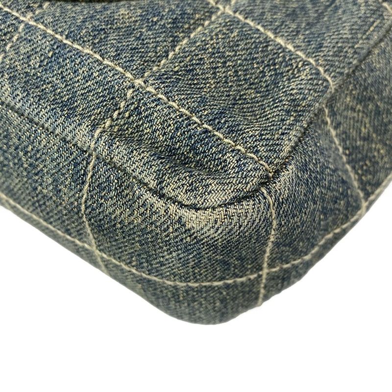 Chanel Shoulder Bag Chocolate Bar Stitch A15285 Navy X Black Flap Bag Chain