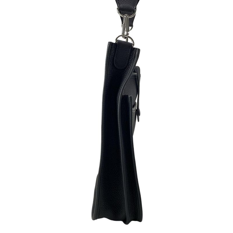 Hermes Shoulder Bag Evelyn 3 III PM H056277ck89 Black Silver Hardware