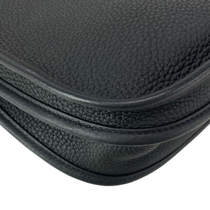 Hermes Shoulder Bag Evelyn 3 III PM H056277ck89 Black Silver Hardware