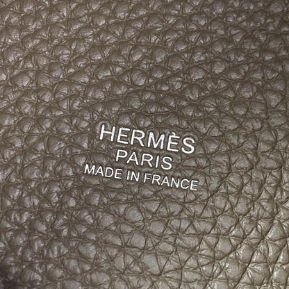 Hermes Handbag Picotin Lock PM H056289c18k Etoupe Silver Hardware