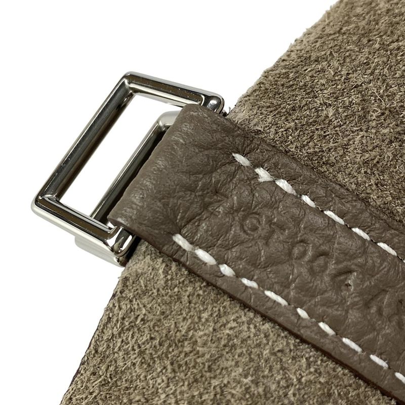 Hermes Handbag Picotin Lock PM H056289c18k Etoupe Silver Hardware