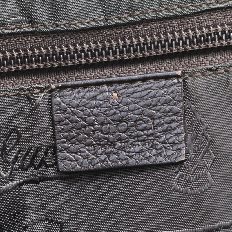 Guccissima 201482 Leather Boston Bag Business Travel Tote Carry Genuine Leather