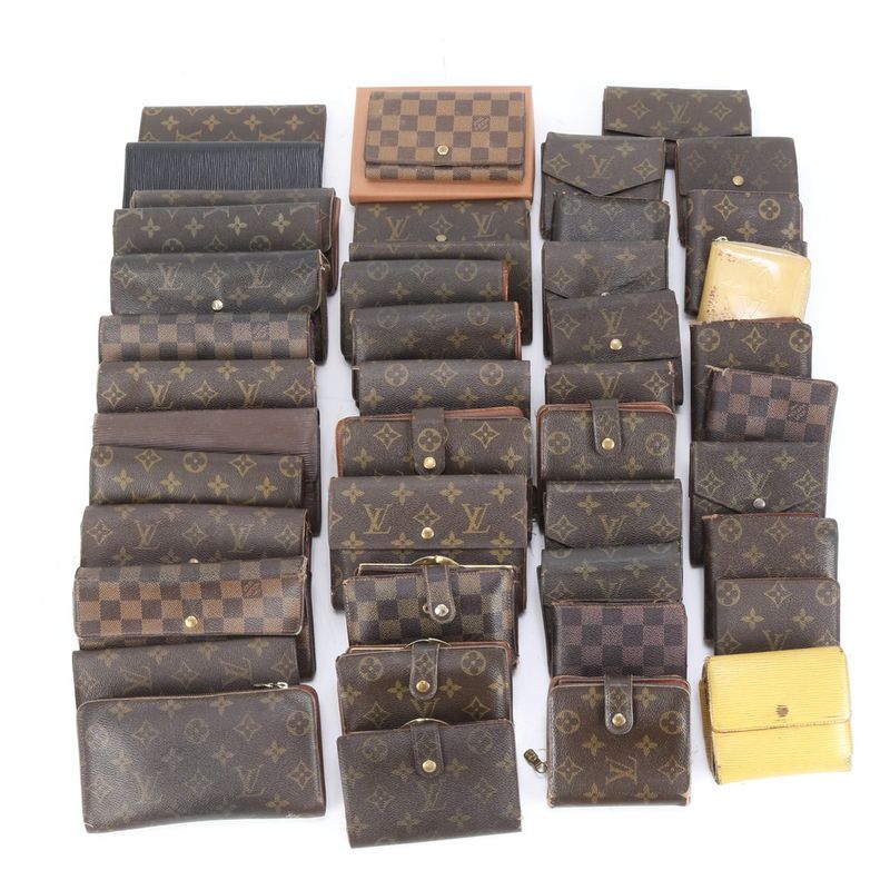 Summary 40-piece Set Louis Vuitton Damier Epi Leather Long Wallet Bi-fold