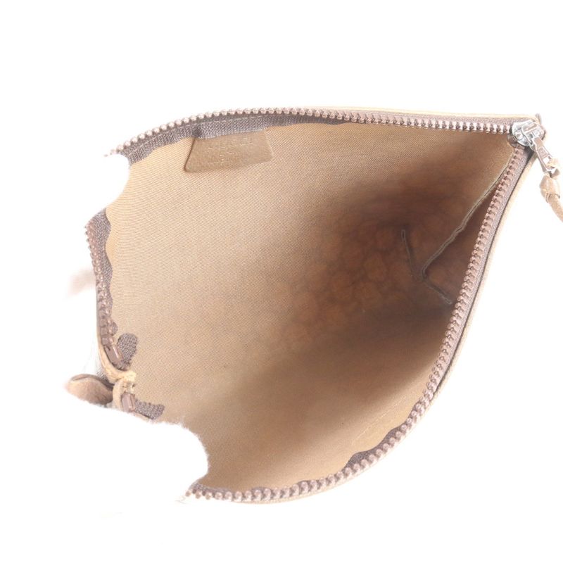 Gucci GG Plus Leather Second Bag Clutch Pouch Commuting Business Genuine