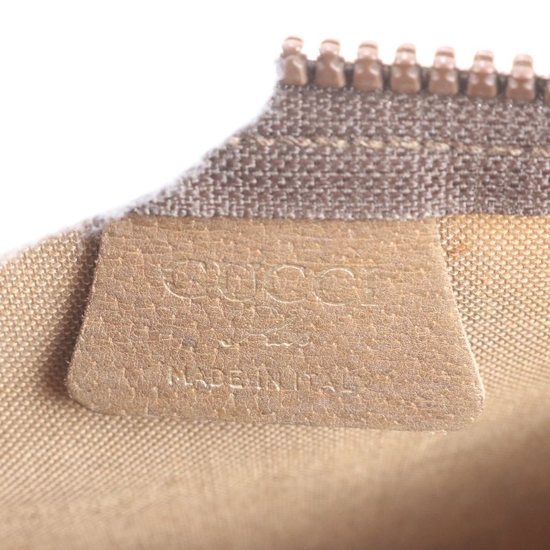 Gucci GG Plus Leather Second Bag Clutch Pouch Commuting Business Genuine