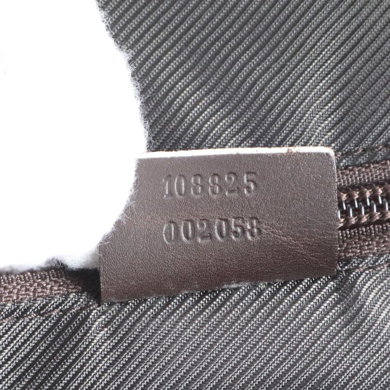 Gucci GG Supreme 108825 Leather Business Bag Document Bag Briefcase Tote