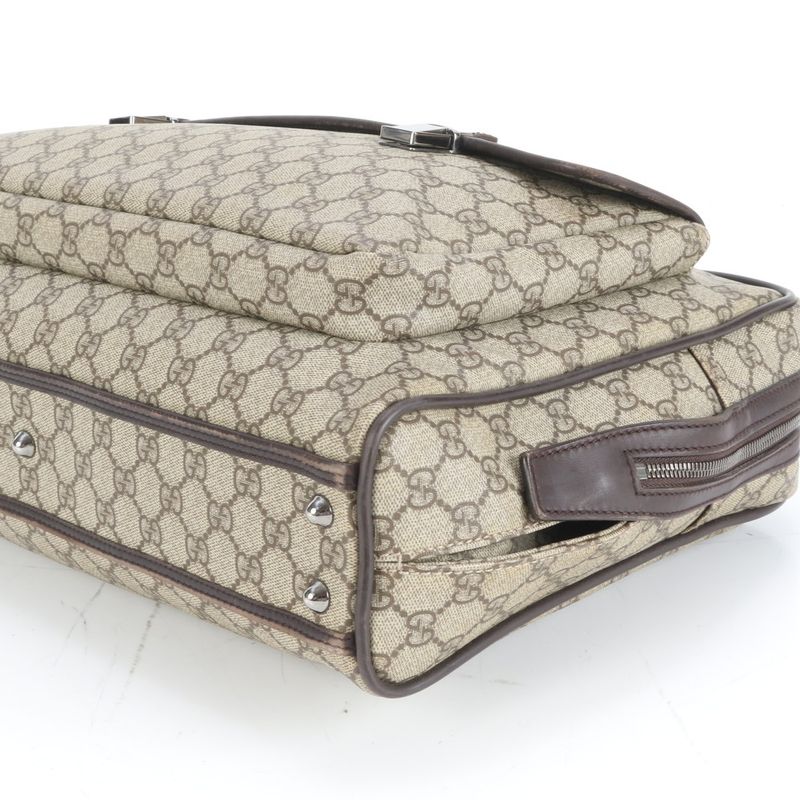Gucci GG Supreme 108825 Leather Business Bag Document Bag Briefcase Tote