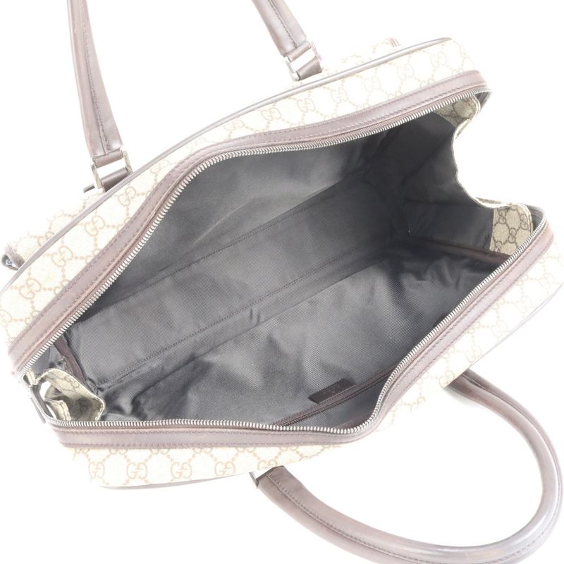 Gucci GG Supreme 108825 Leather Business Bag Document Bag Briefcase Tote