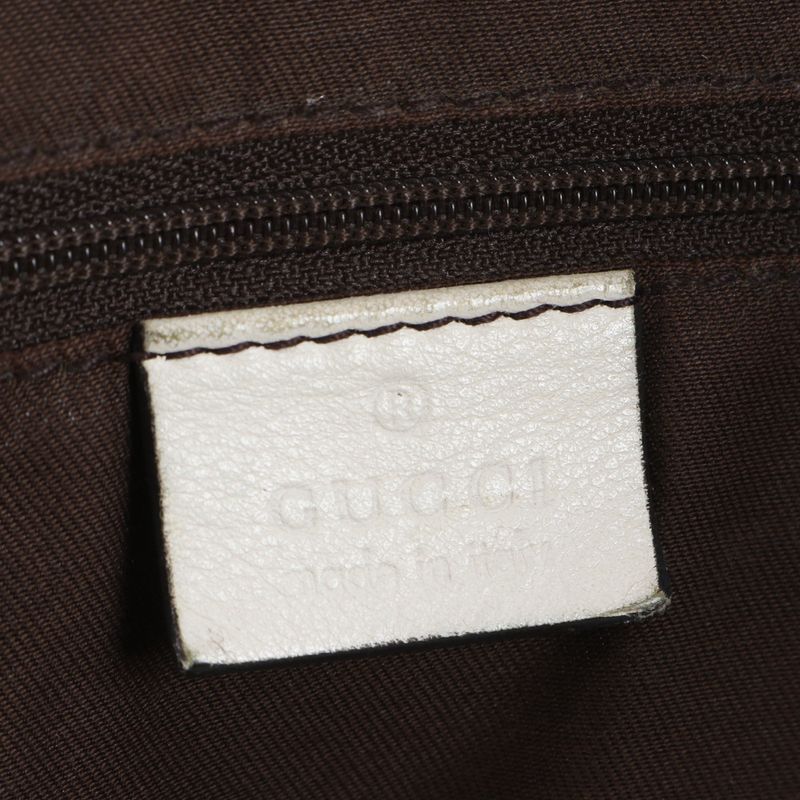 Gucci Control Card Included GG Canvas Abbey 190248 Leather Tote Bag Shoulder A4