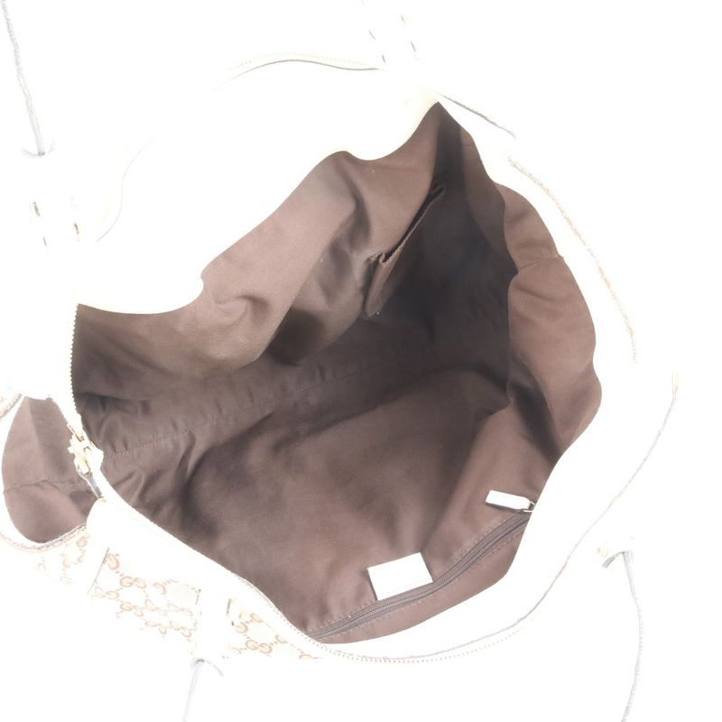 Gucci Control Card Included GG Canvas Abbey 190248 Leather Tote Bag Shoulder A4