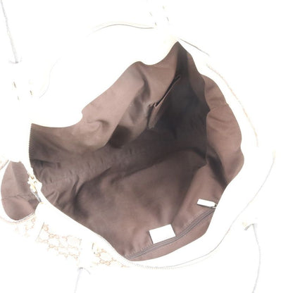 Gucci Control Card Included GG Canvas Abbey 190248 Leather Tote Bag Shoulder A4