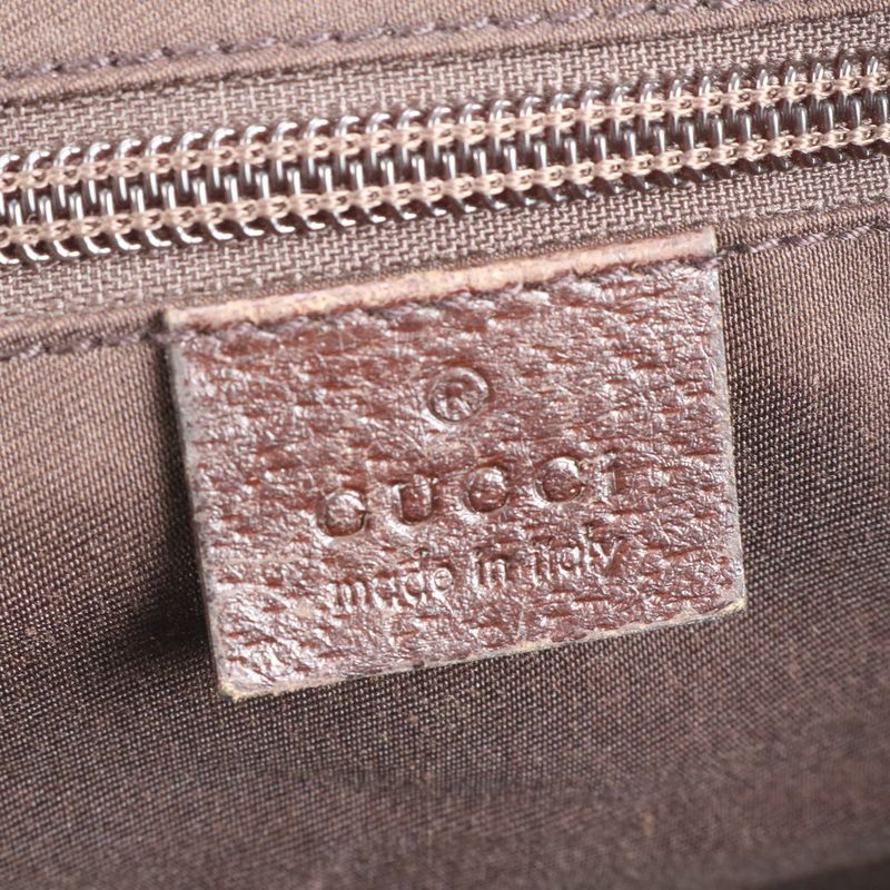 Gucci GG Canvas Sherry Line 131228 Leather Tote Bag Shoulder Hand Ladies ECE