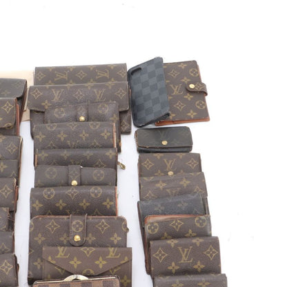 Summary 35-piece Set Louis Vuitton Monogram Damier Leather Long Wallet Bi-fold