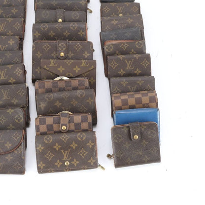 Summary 35-piece Set Louis Vuitton Monogram Damier Leather Long Wallet Bi-fold