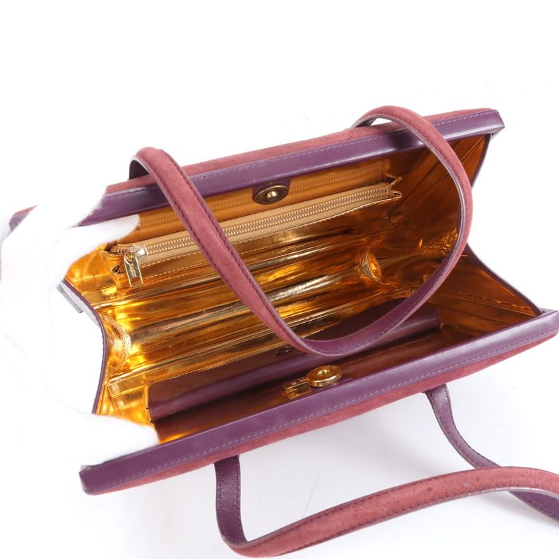 Vintage Loewe Anagram Leather Tote Bag Shoulder Hand Ladies ECE Df38-8