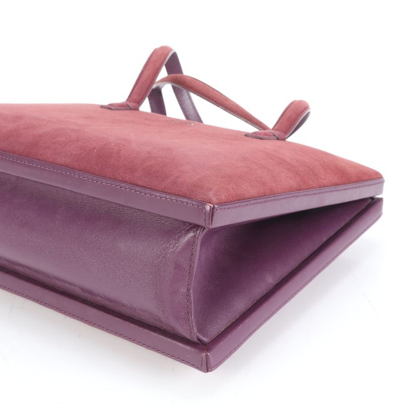 Vintage Loewe Anagram Leather Tote Bag Shoulder Hand Ladies ECE Df38-8