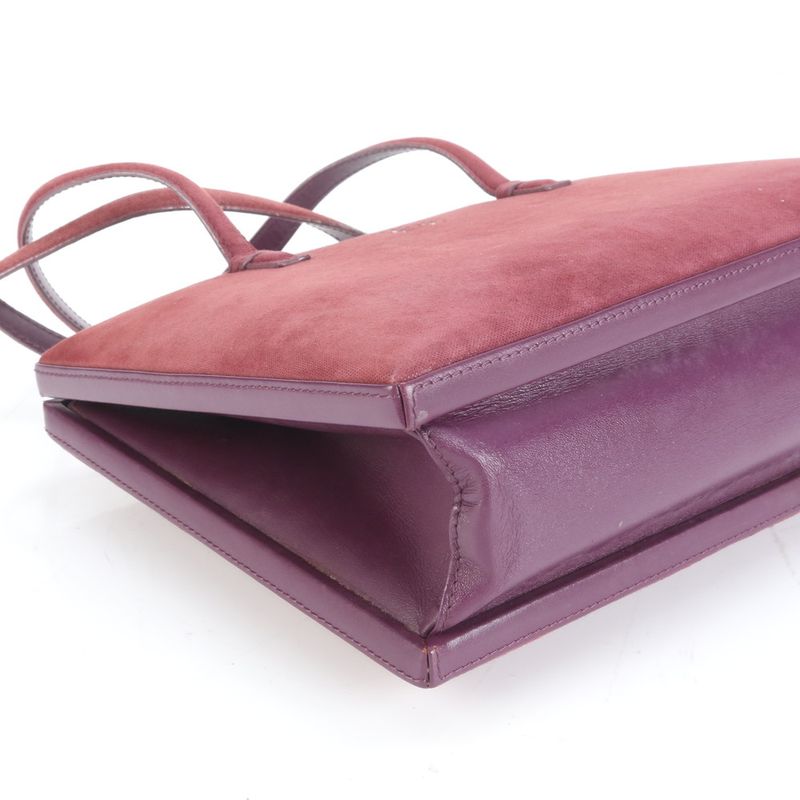 Vintage Loewe Anagram Leather Tote Bag Shoulder Hand Ladies ECE Df38-8