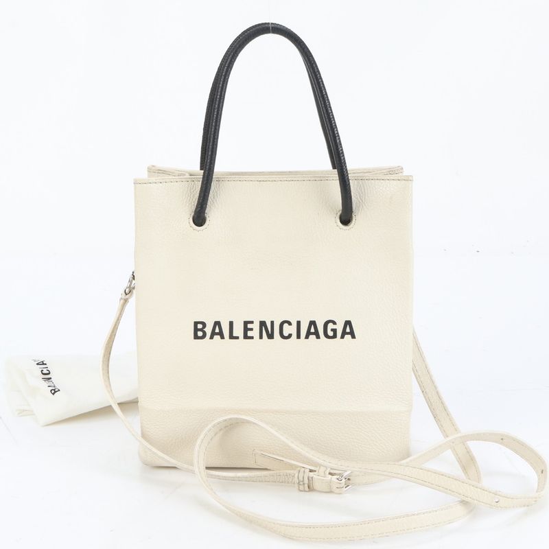 Balenciaga Shopping Tote XXS 528655 Leather 2WAY Shoulder Bag Crossbody Women's